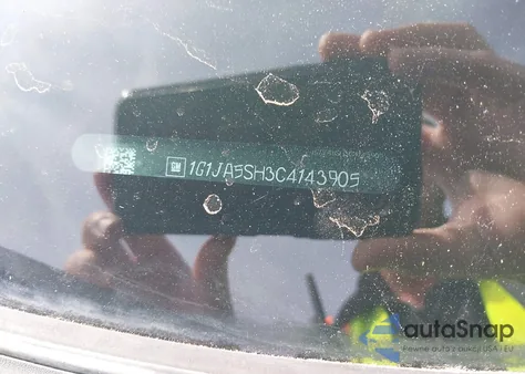 2012 Chevrolet Sonic 2Ls z USA, uszkodzony, nr VIN 1G1JA5SH3C4143905